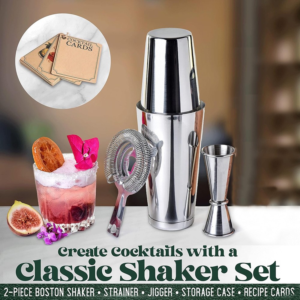 5-Pieces Cocktail Shaker Set 5-Pieces Cocktail Shaker Set