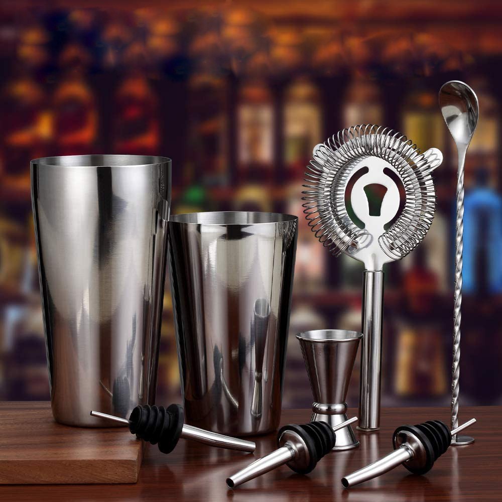 8-Pieces Cocktail Shaker Set 8-Pieces Cocktail Shaker Set