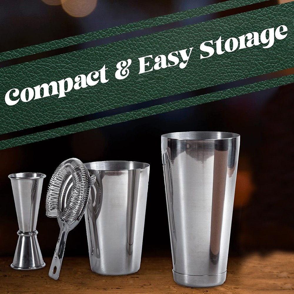 5-Pieces Cocktail Shaker Set 5-Pieces Cocktail Shaker Set